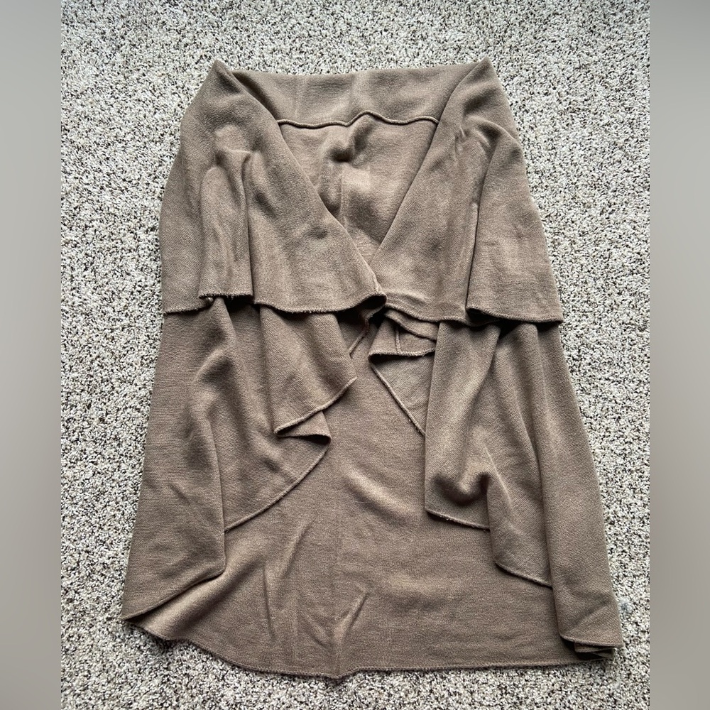 Women’s LOOK Light Brown Shawl Vest